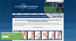 Desktop Screenshot of footmechanicspodiatry.co.nz